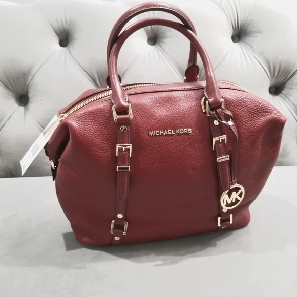 NWT Michael Kors Bedford Legacy Brandy MD Conv Satchel Leather - Picture 11 of 11